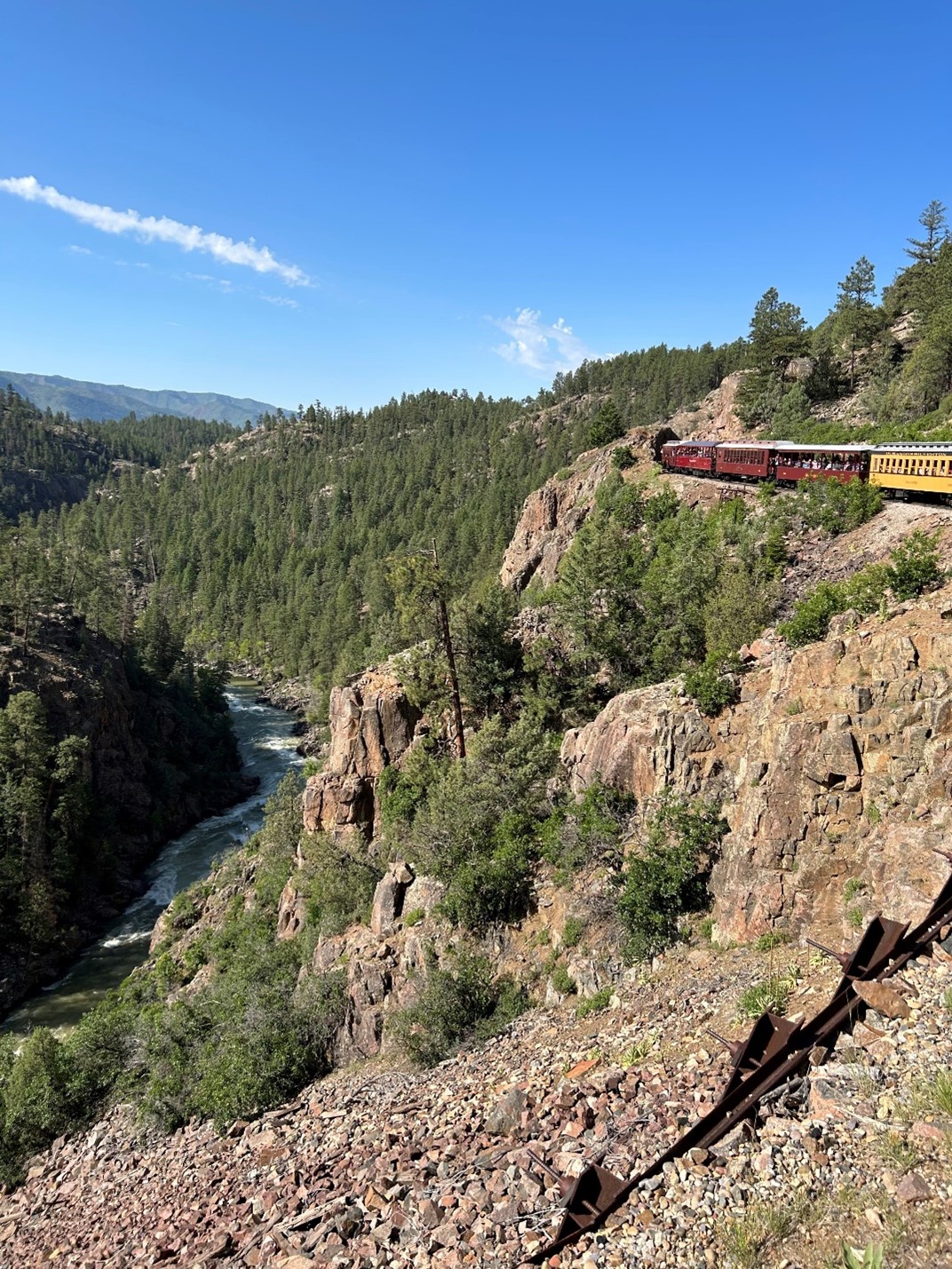One of my favorite views from the Durango to Silverton train.