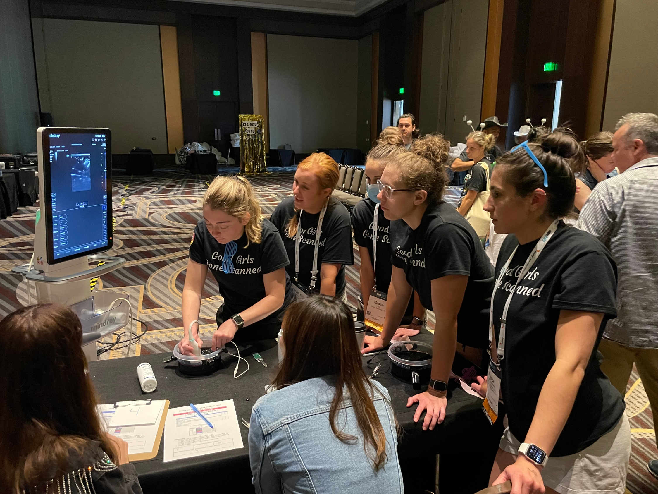 CMU PA students competing in the iScan Point of Care Ultrasound Competition at the AAPA conference