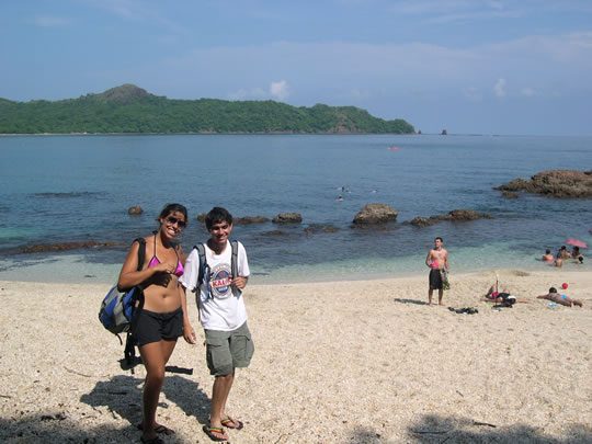 Students at Conchal Beach in Costa Rica