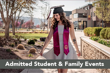 Admitted students and family events