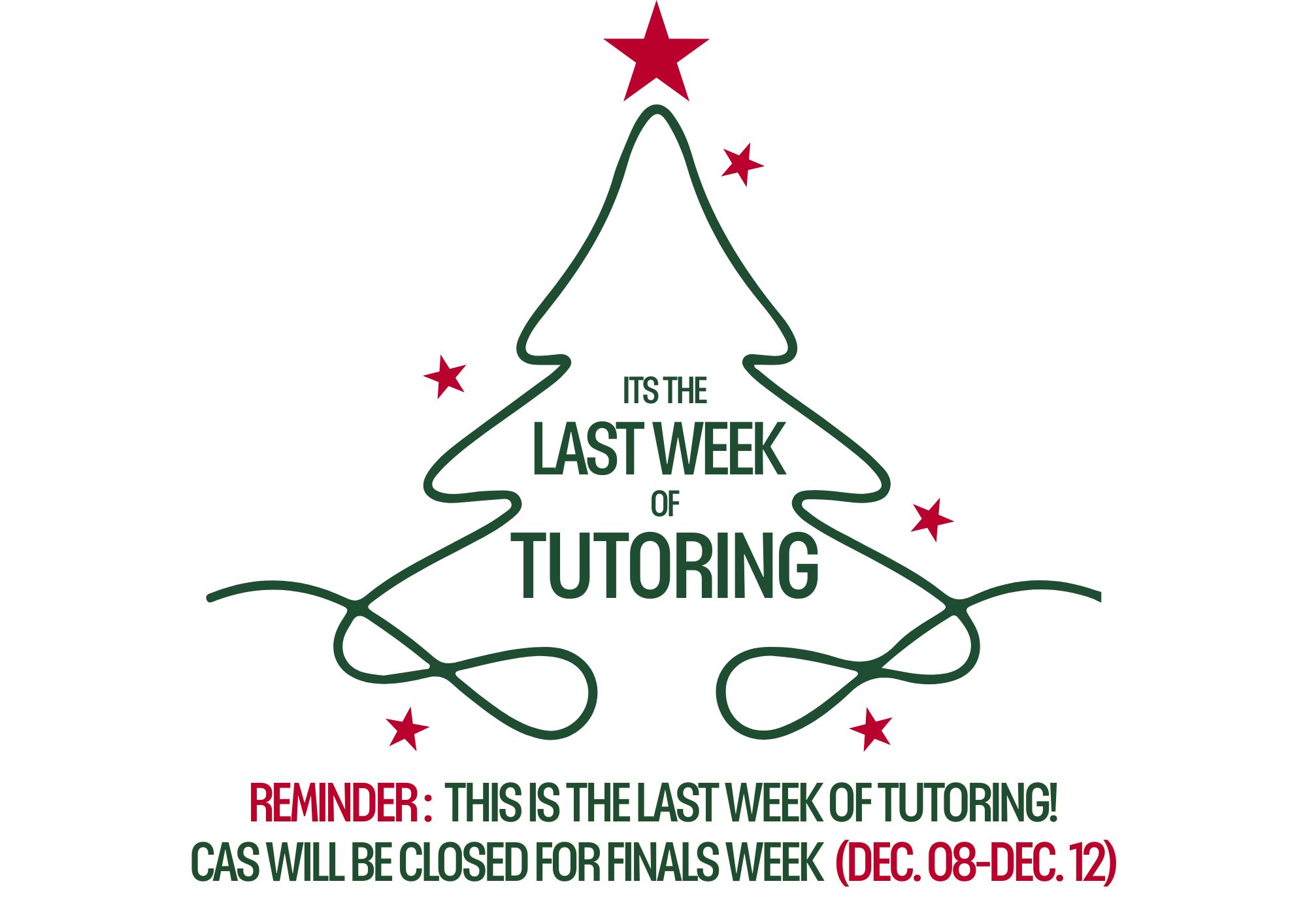 Last Week of Tutoring Graphic