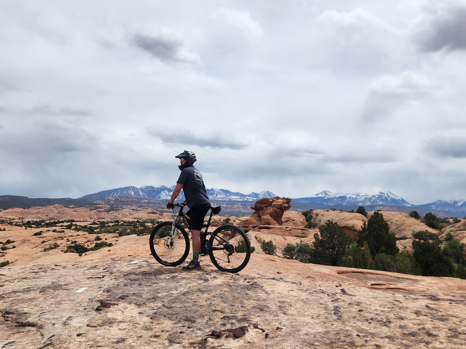 Mountain biking in Moab, Utah.