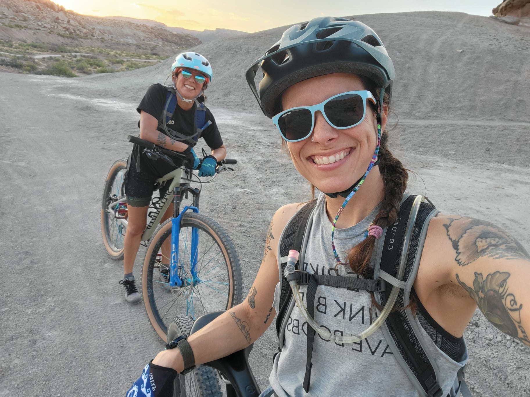 Mountain biking at Lunch Loops.