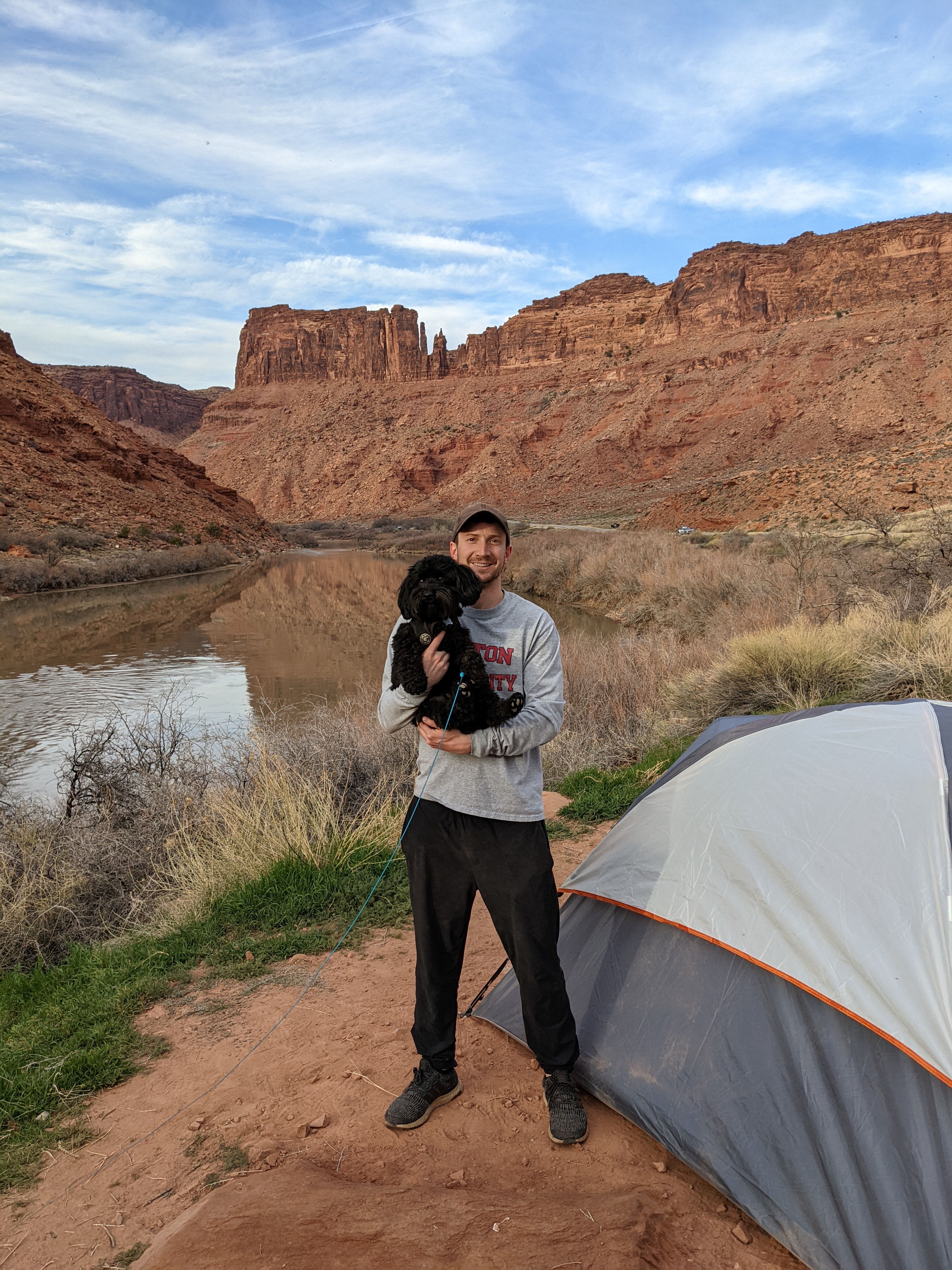 Camping with my dog in beautiful western Colorado!