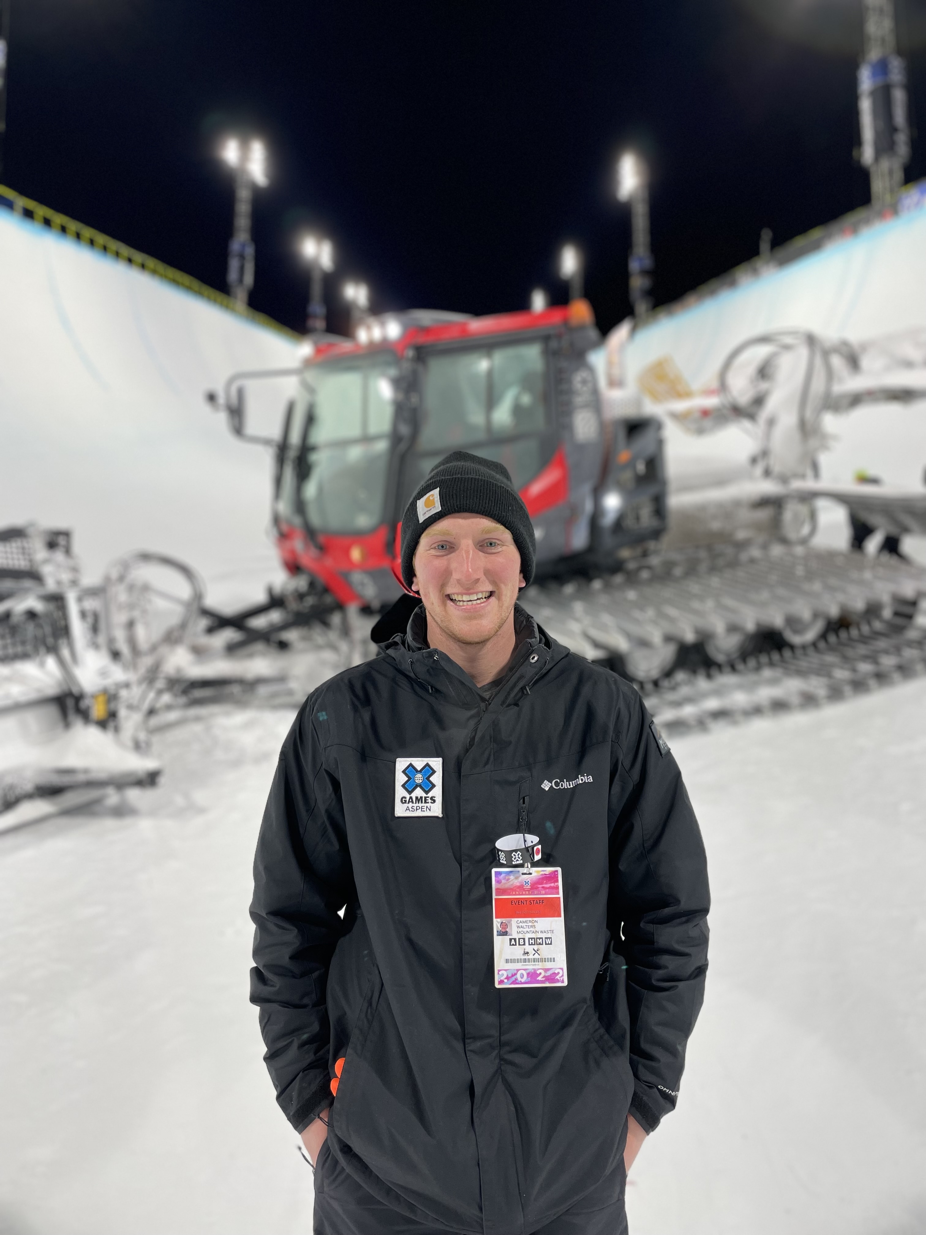 While I was a student, I got the opportunity to work at the X Games in Aspen!