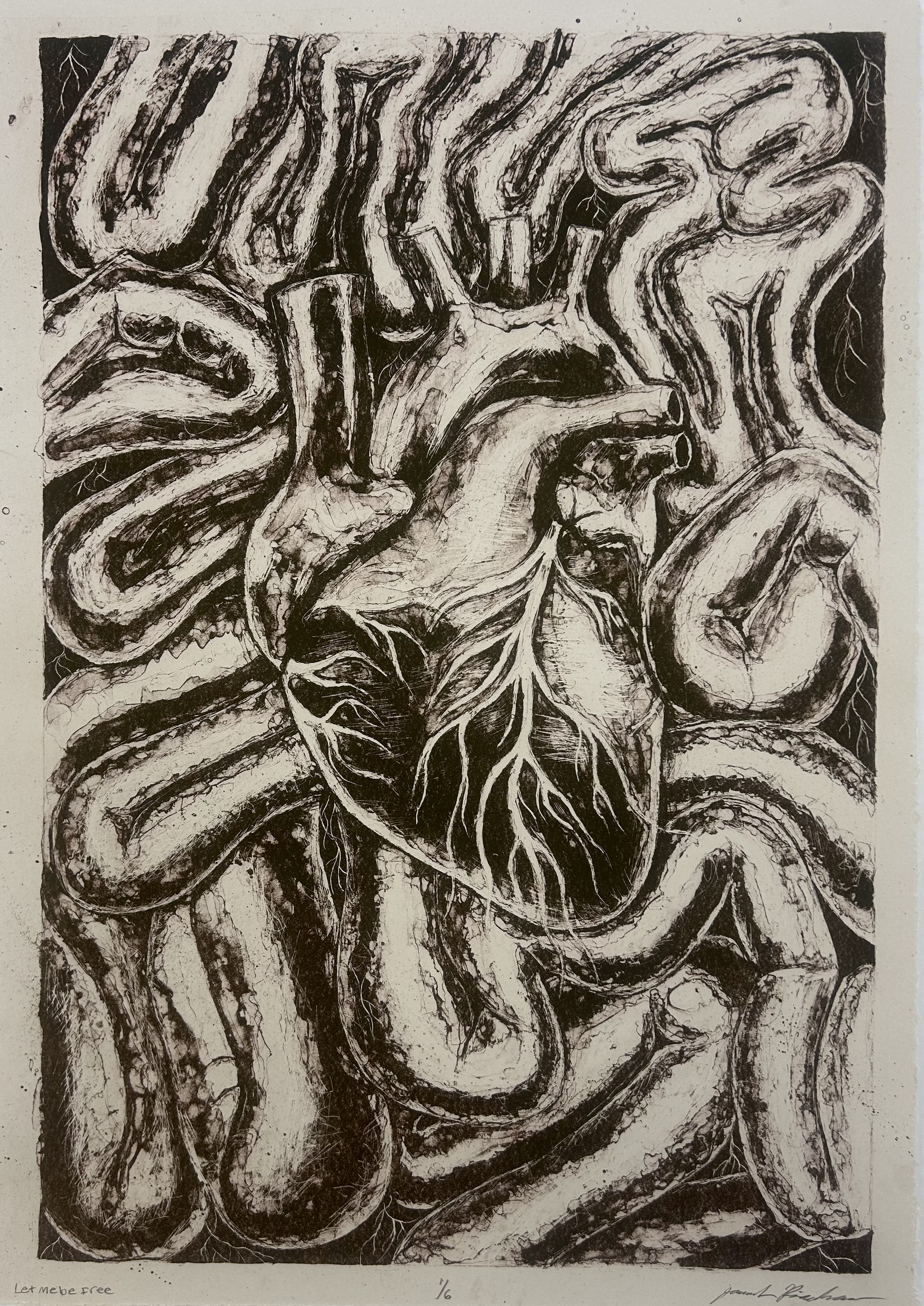 print of heart