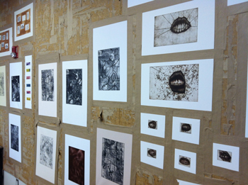 CMU Art Department Printmaking Wall