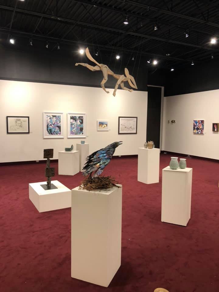 Image of Art Center Art Gallery with CMU Student Work