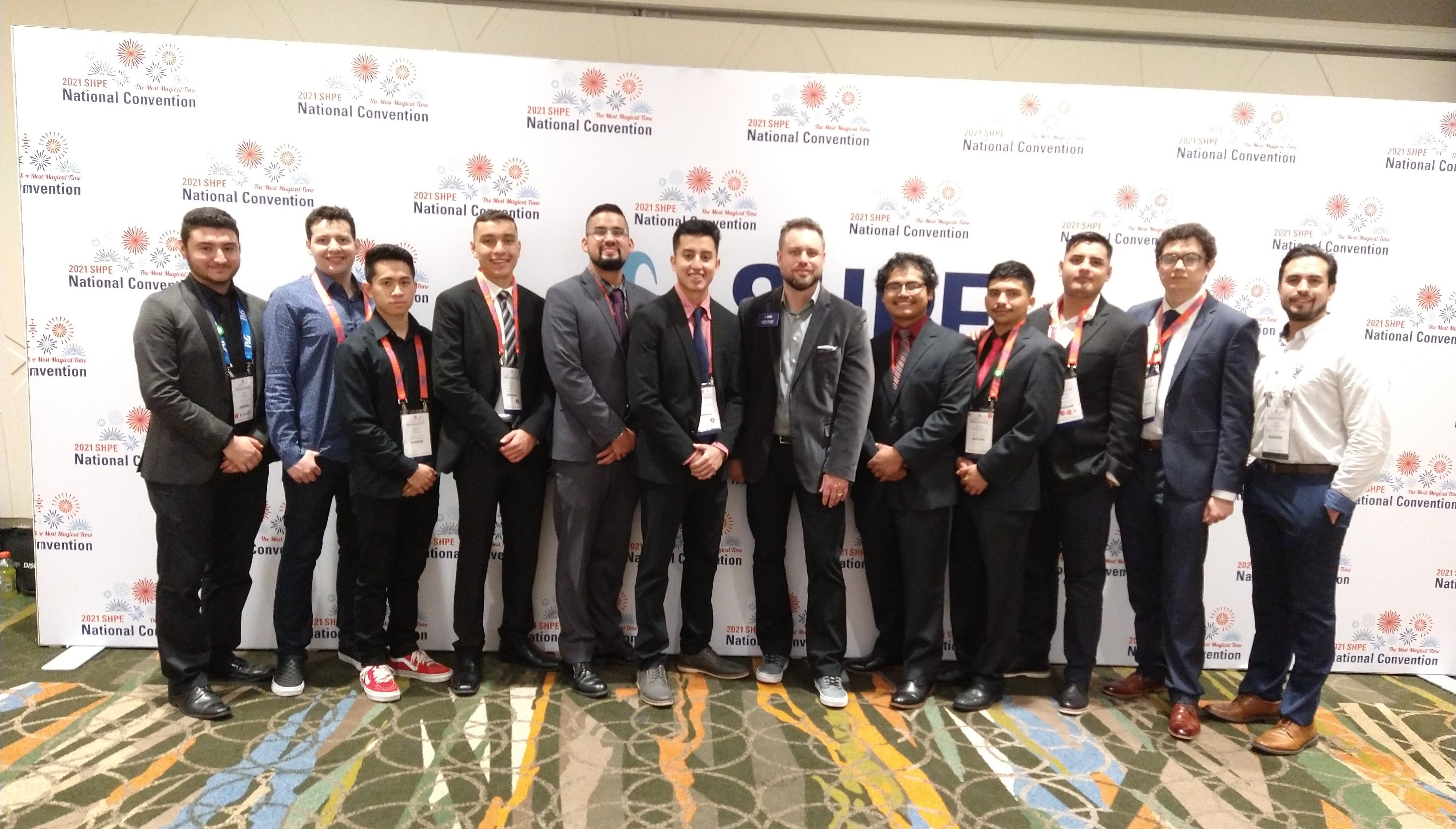 members of CMU SHPE club at the annual conference