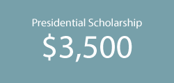 Presidential scholarship is $3,500