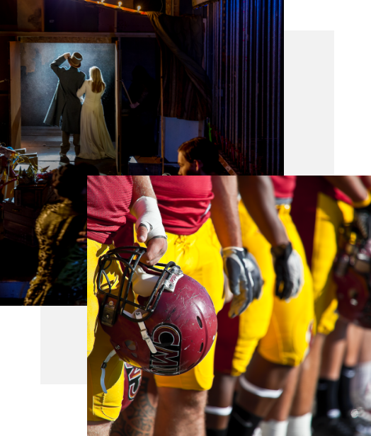 Theatre and athletic students