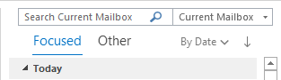 Outlook Focused & Other Tab