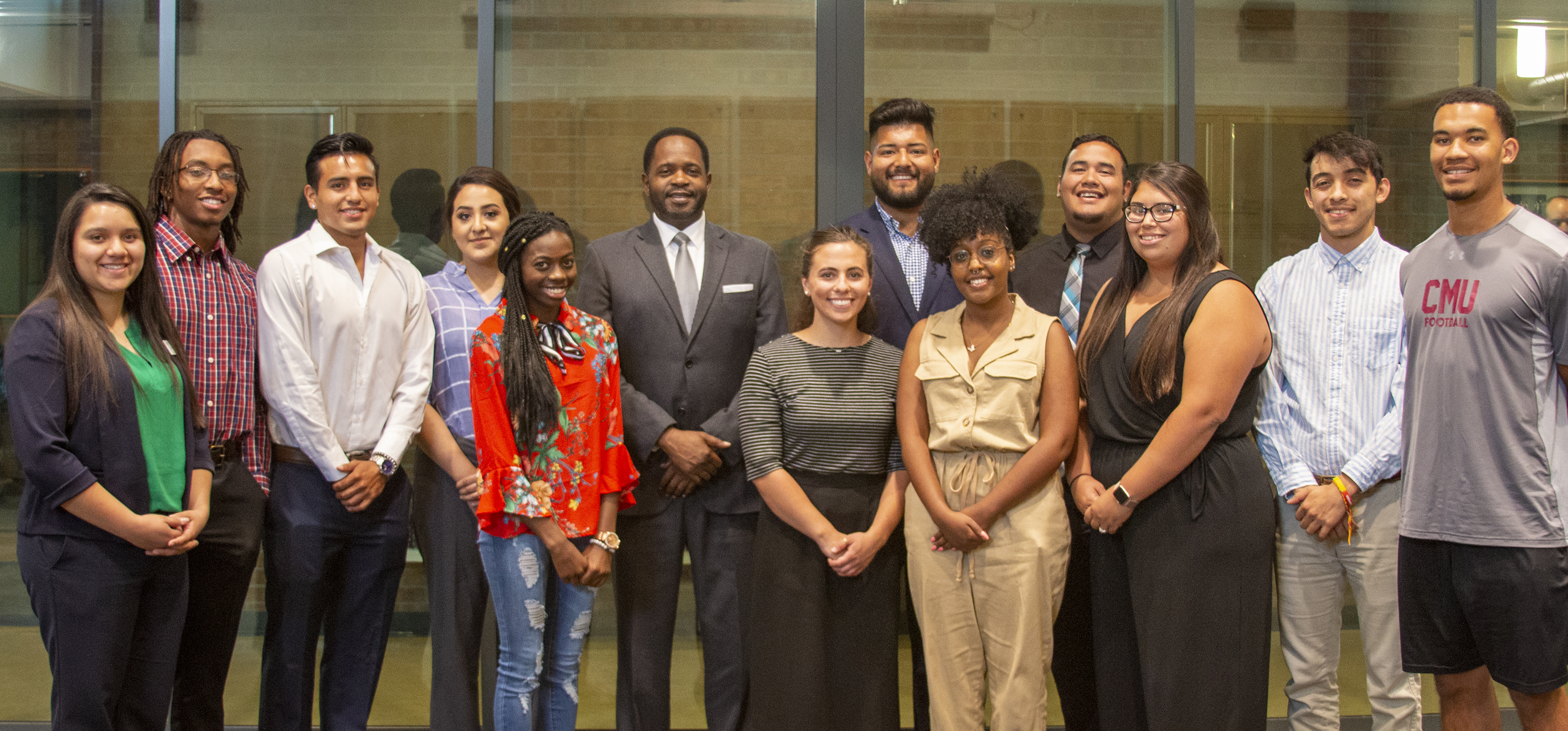Stephon Ferguson met with students prior to The Dream Lives event