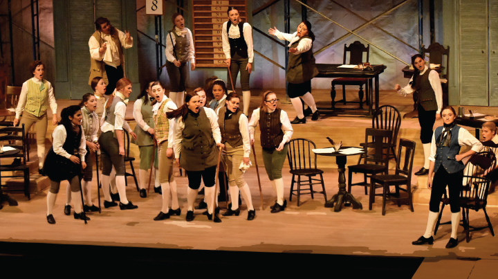 Photo of 1776 actors on stage