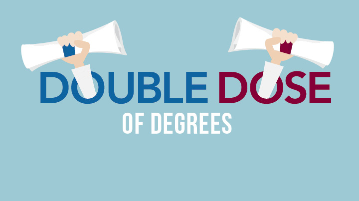 Double dose of degrees
