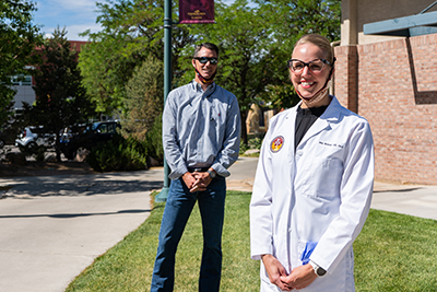 John Marshall, CMU vice president, and Amy Bronson, EdD, director of CMU’s Physician Assistant Studies Program, co-chair Safe Together, Strong Together, an initiative to build a safe campus community