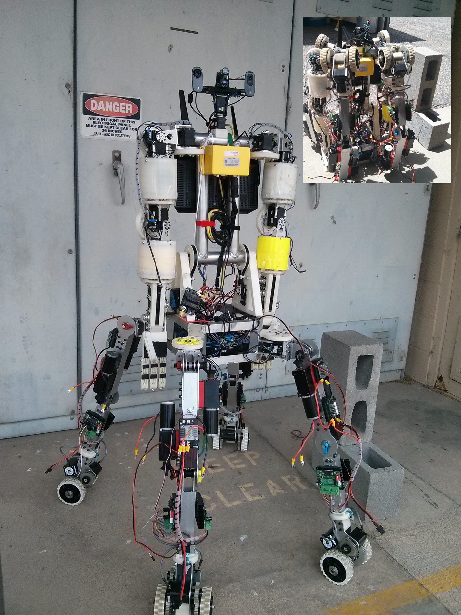 Robot presented by Castleton as an entry in the 2015 Robotics Challenge Finals.
