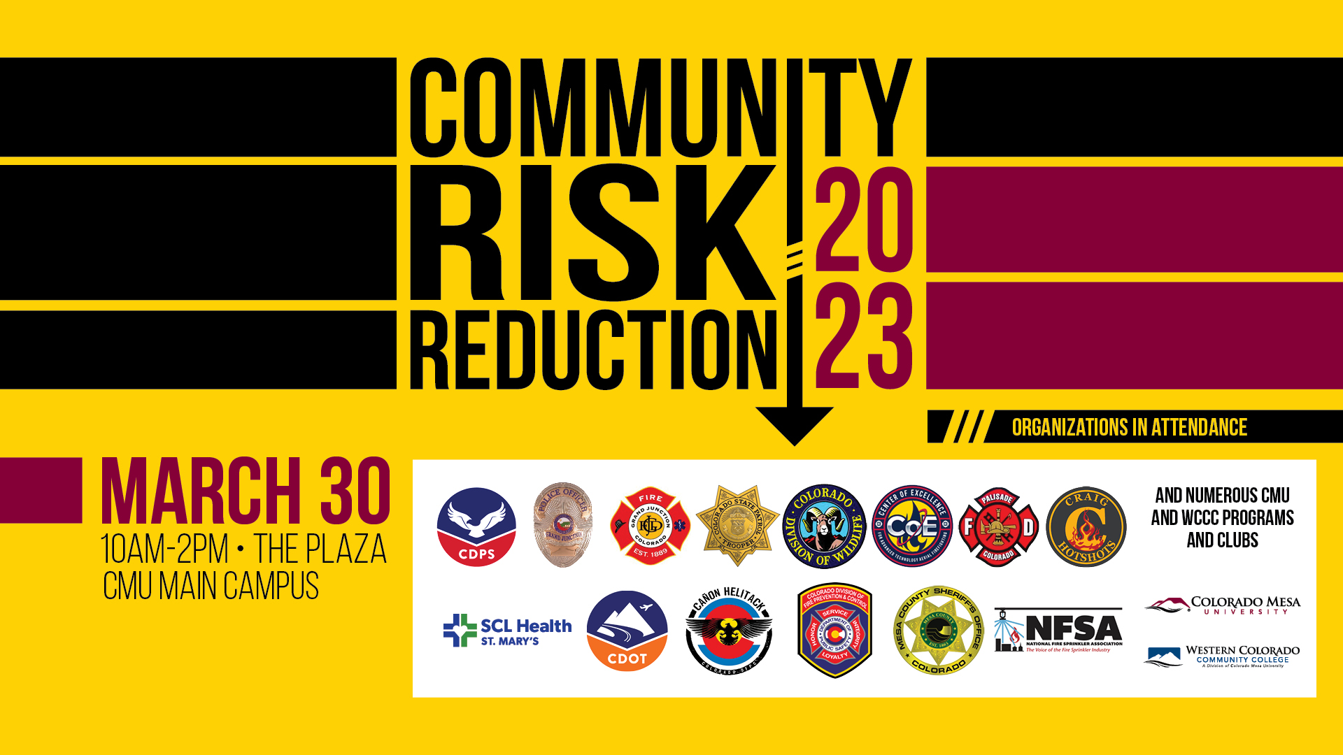 State Fire Agency To Hold Special Event at Colorado Mesa University in Honor of Community Risk Reduction Week 2023