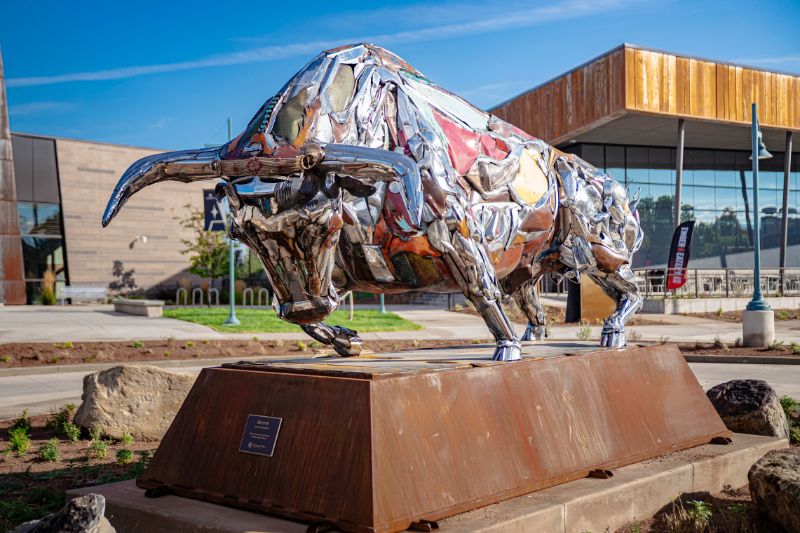 The Maverick Spirit Brought to Life Through New Statue at CMU