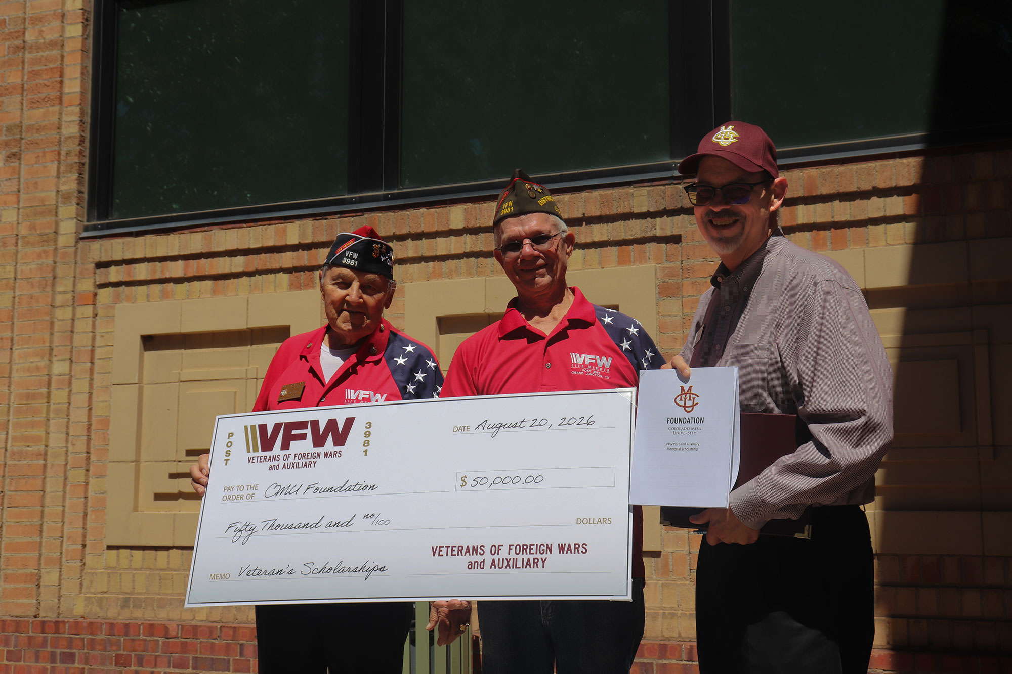 VFW Gives $50,000 to Support CMU Student Veterans