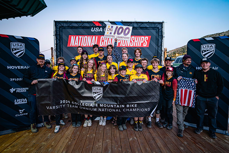 CMU Cycling Reaches Historic 100th National Title During Centennial Year