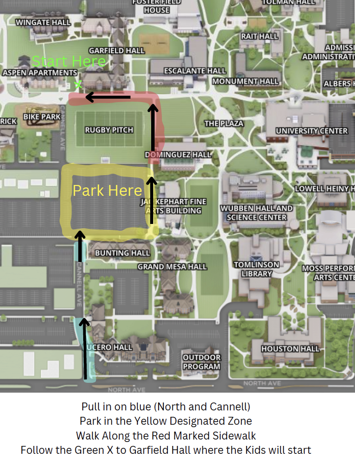 Trick or Treat Street parking map