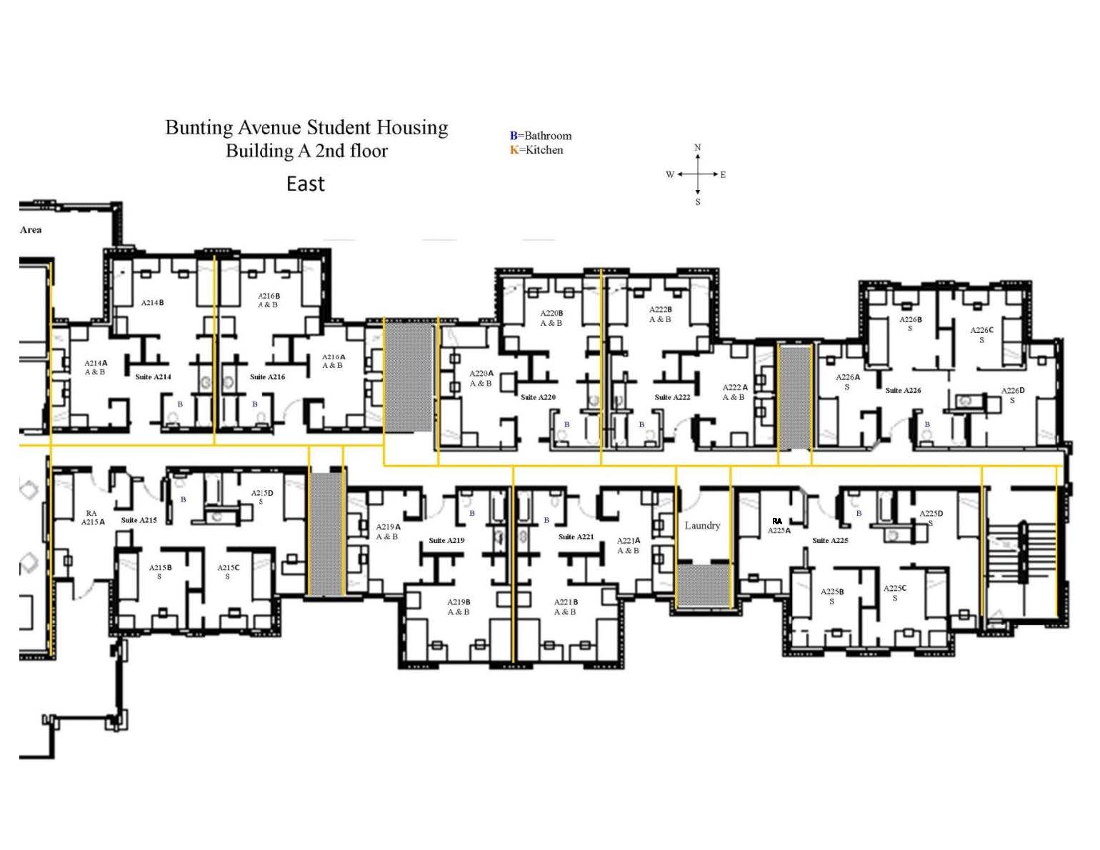 Bunting Second Floor East