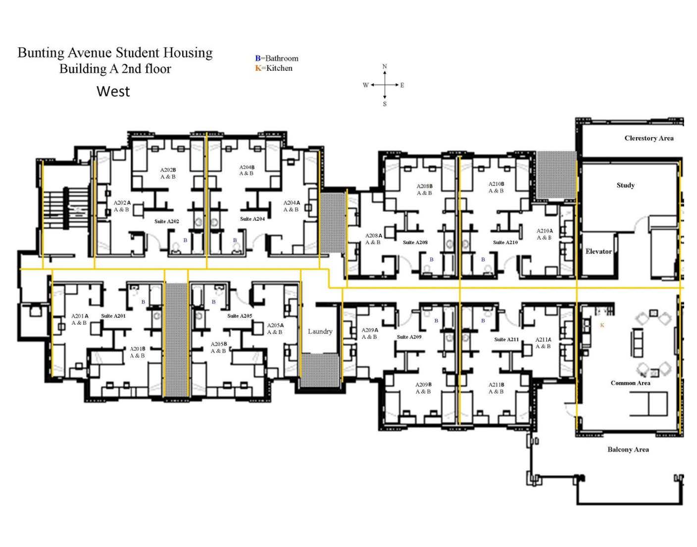 Bunting Second Floor West