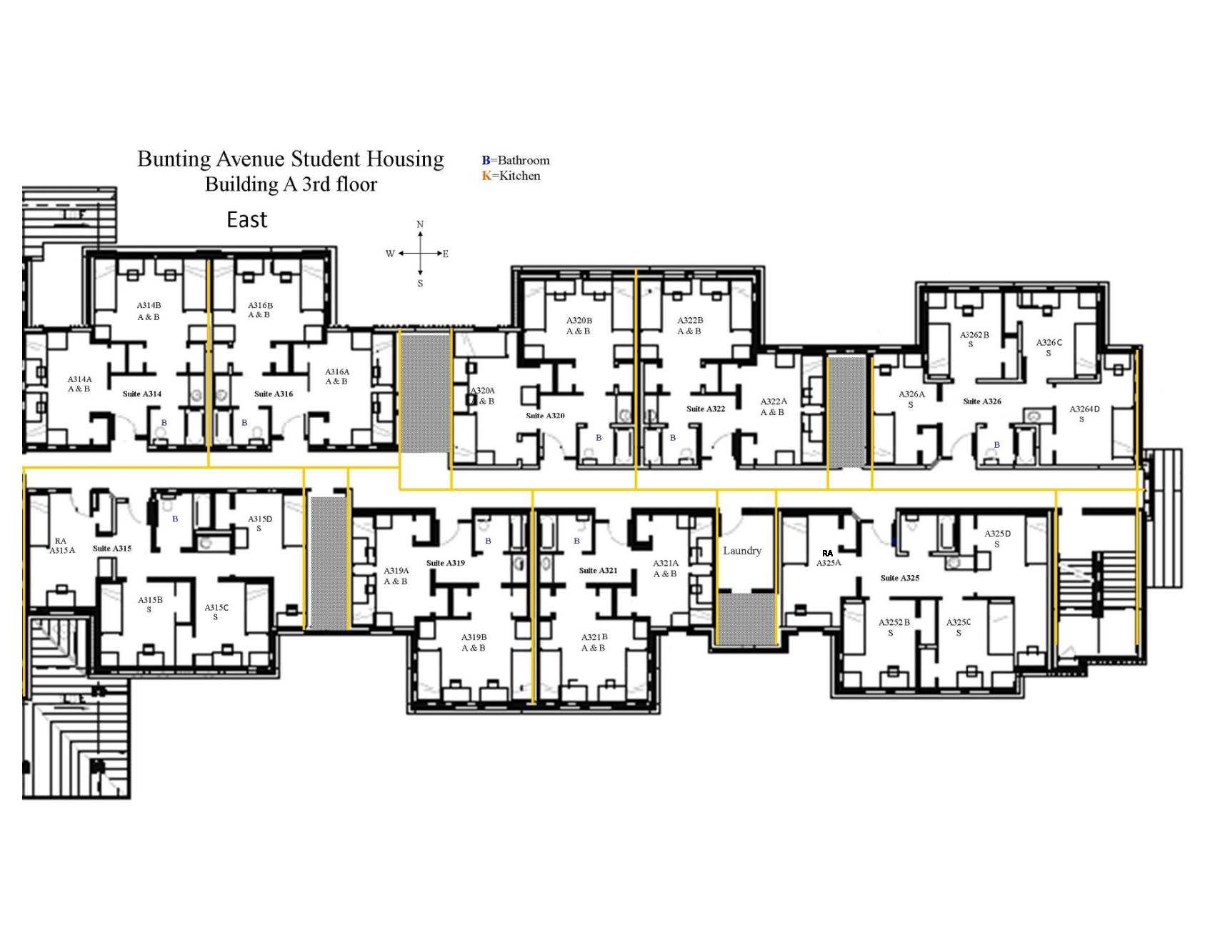 Bunting Third Floor East