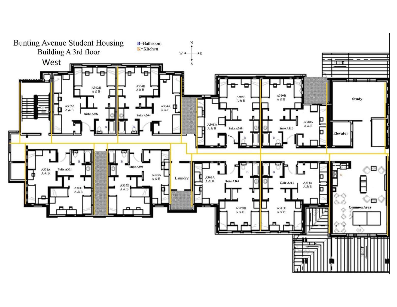 Bunting Third Floor West