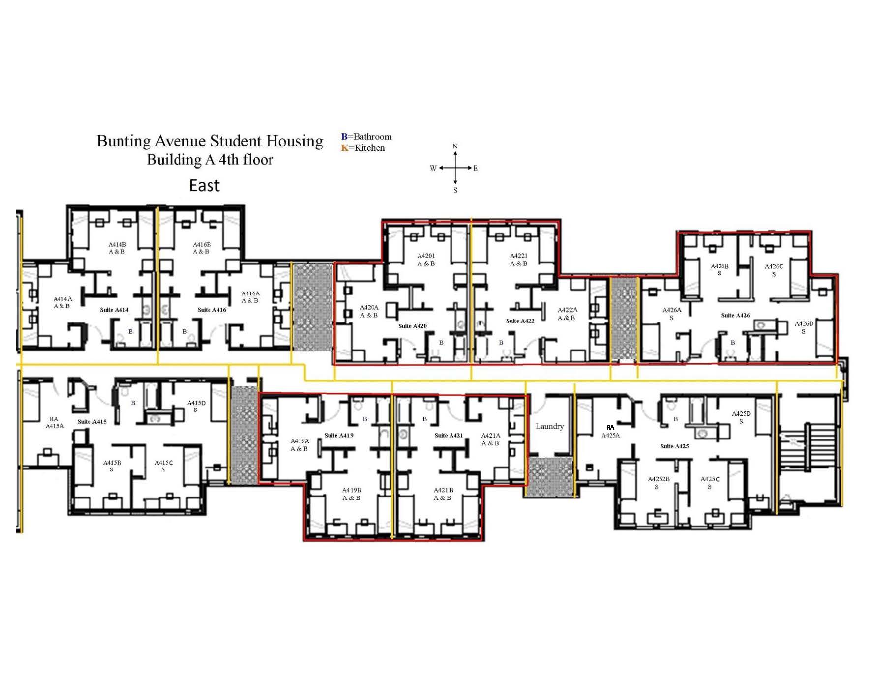 Bunting Fourth Floor East