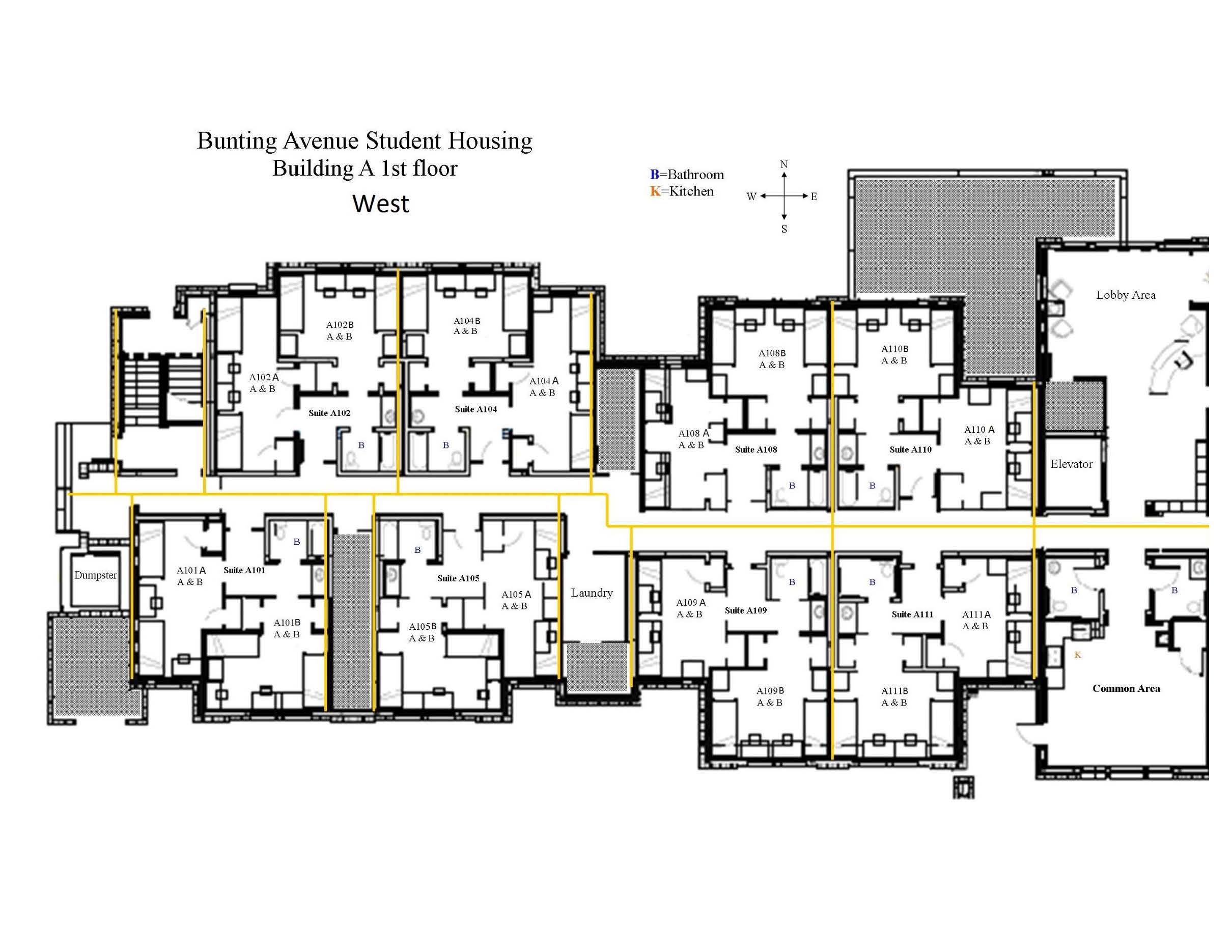 Bunting First Floor West
