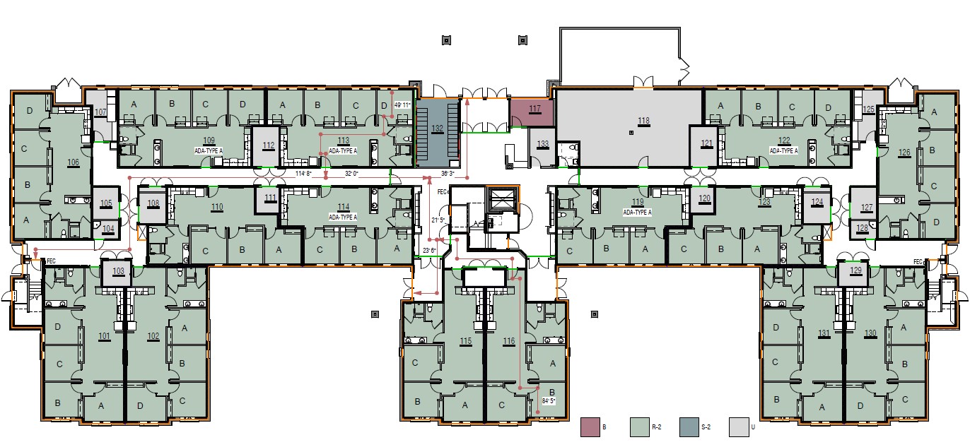 Centennial Apartments 1st Floor