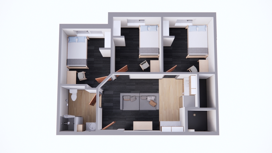 Three bedroom apartment