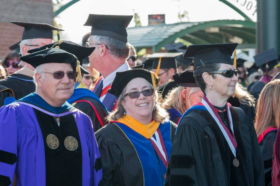 CMU faculty at commencement