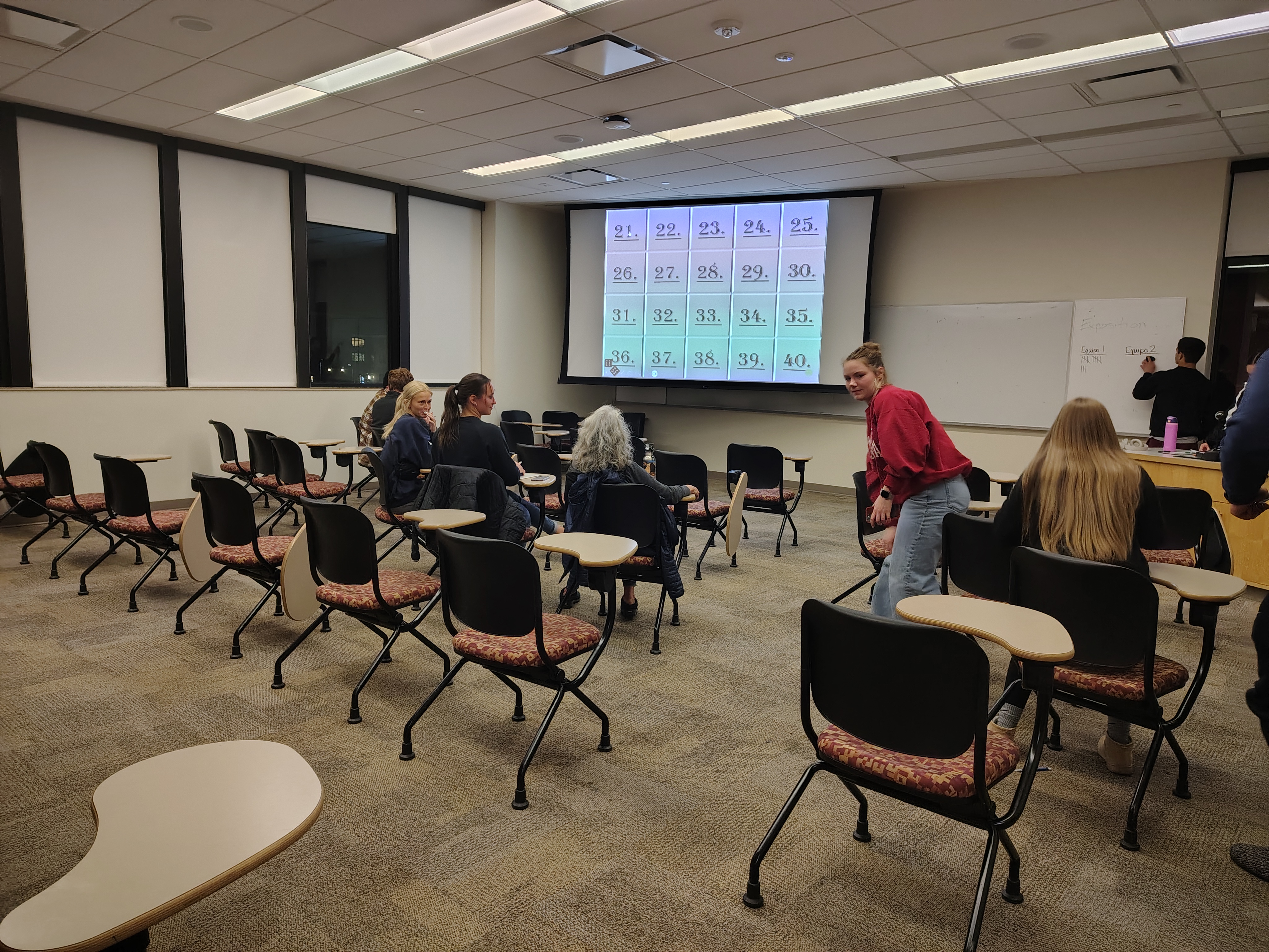 Students competing in the Knowledge Bowl