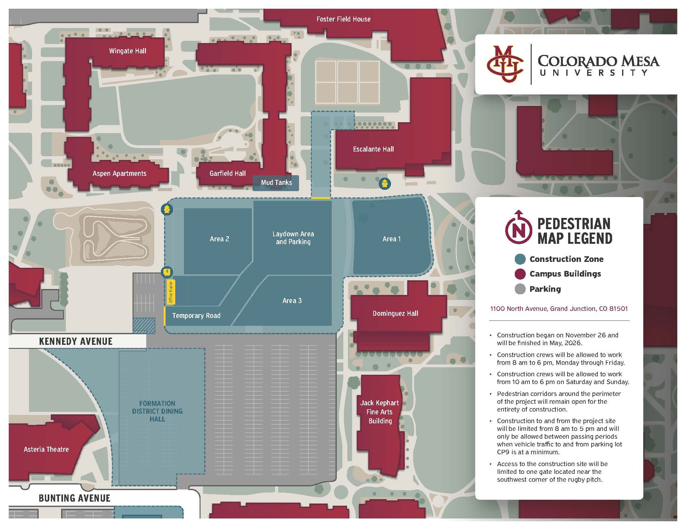 Campus map with geoexchange 