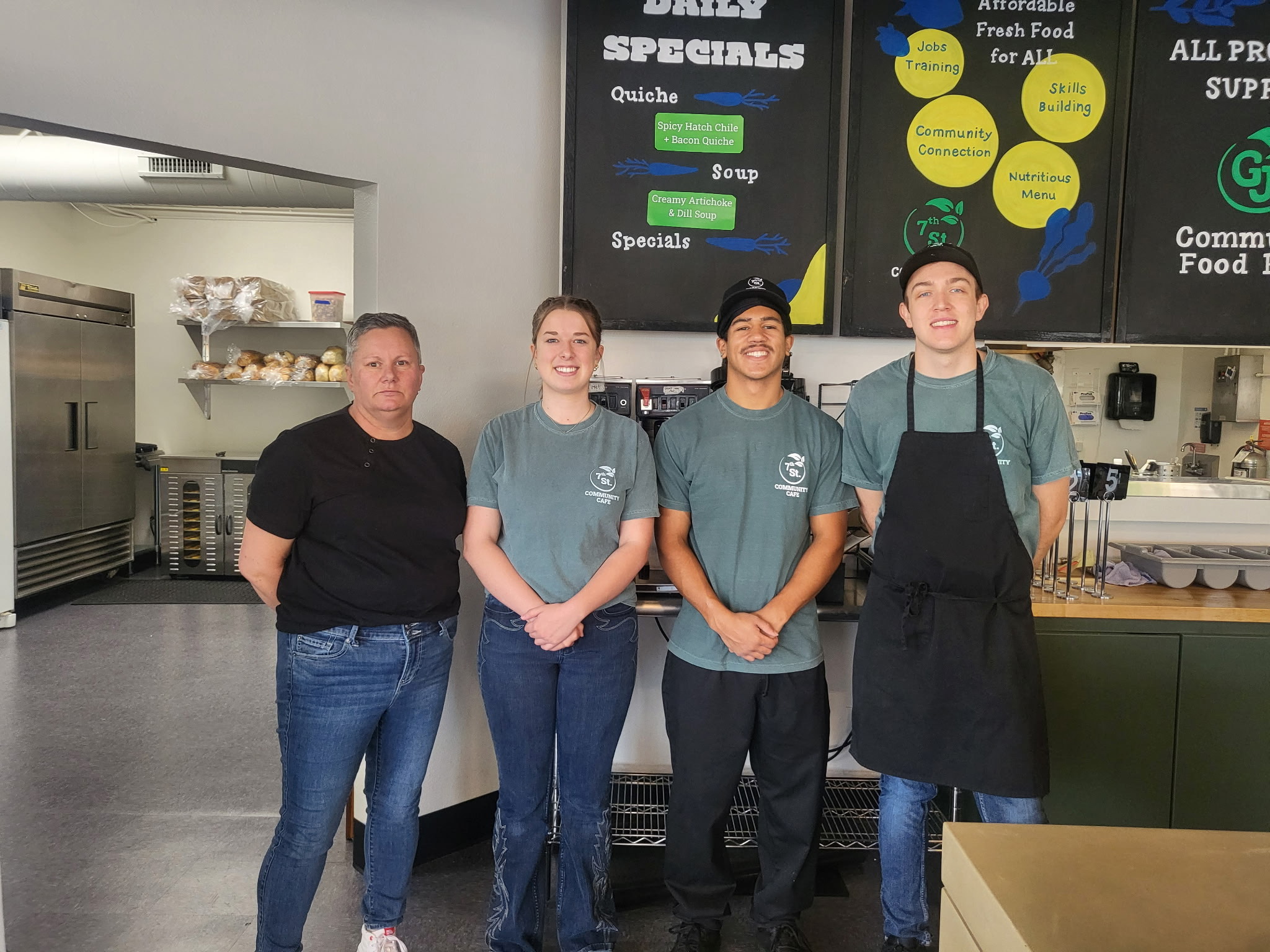Apprentices work with 7th Street Community Cafe.