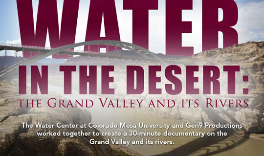 Water in the Desert: The Grand Valley and its Rivers documentary flyer