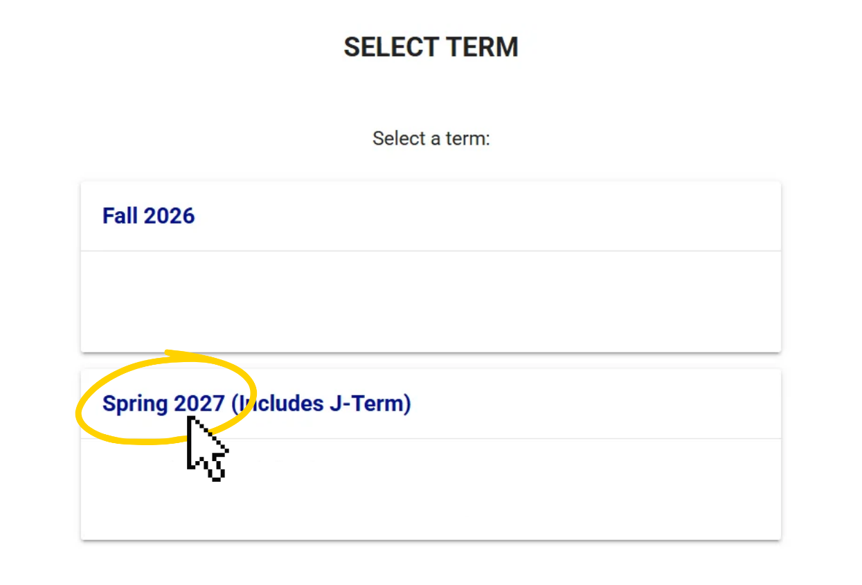Schedule Builder Step Four